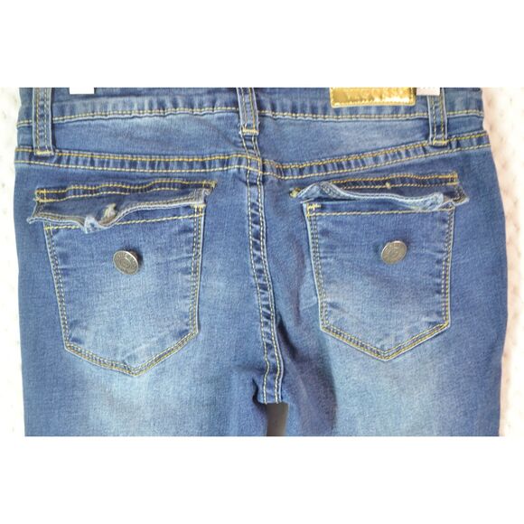 Vigoss The New York Skinny Girls 10 Medium Wash Distressed Jeans - Picture 14 of 15